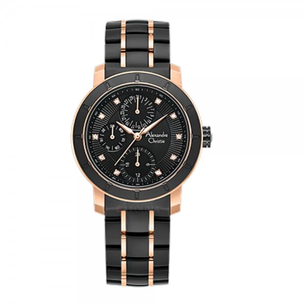 Alexandre Christie AC 6292 Rosegold Black Lady BFBBRBA/BFBBRBA2 Alexandre Christie AC 6292 Rosegold Black Lady BFBBRBA/BFBBRBA2